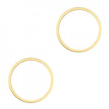 DQ metal closed ring 15mm Gold